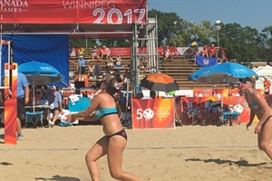 Beach Volleyball men and women fall to Team Alberta