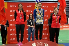 Three gold medals for Team BC badminton